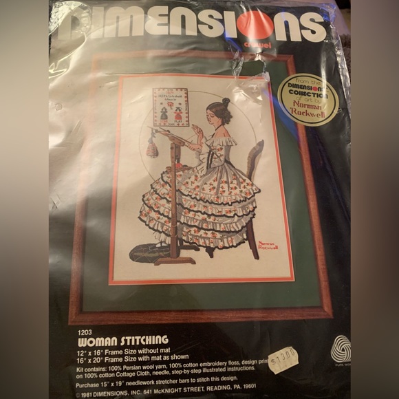 Vtg Dimensions Crewel Kit A Needlework Sampler #1305 1986 NOP